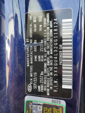 2016 KIA OPTIMA EX - 5XXGU4L32GG118124