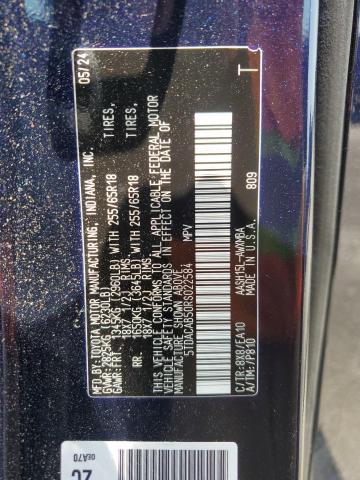 2024 TOYOTA GRAND HIGH - 5TDACAB50RS022584