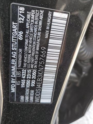 2019 MERCEDES-BENZ CLA 250 - WDDSJ4EB3KN757669