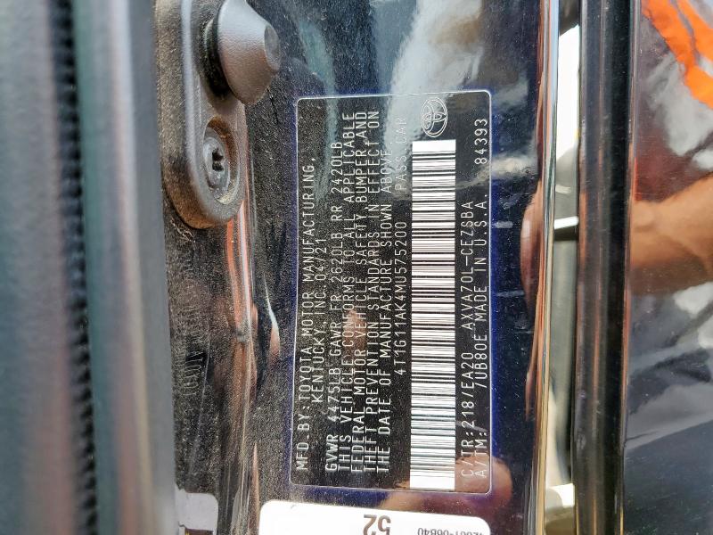 2021 TOYOTA CAMRY SE - 4T1G11AK4MU575200