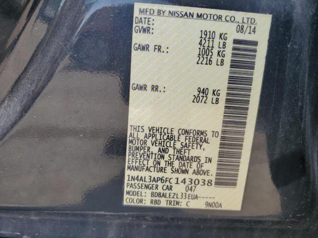 2015 NISSAN 200SX BASE 1N4AL3AP6FC143038