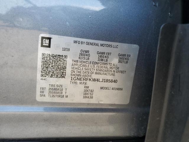 2020 CHEVROLET TRAVERSE L 1GNERFKW4LJ185840