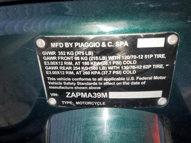 2020 VESPA GTS 300 SU ZAPMA39MXL5300219