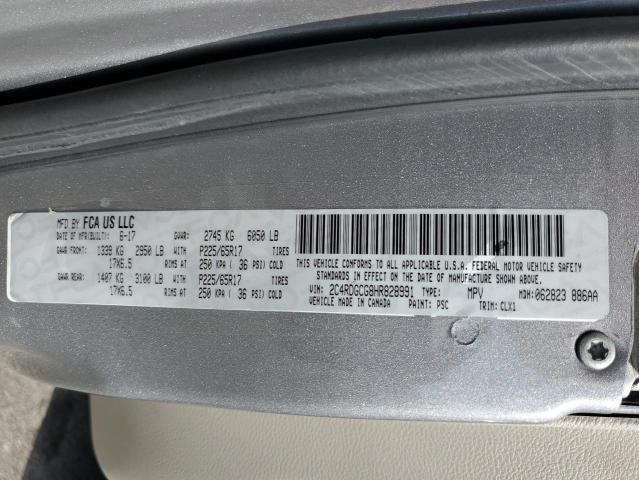 2017 DODGE GRAND CARA 2C4RDGCG8HR828991