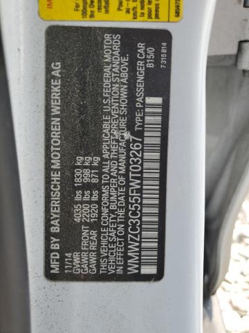 2015 MINI COOPER S C WMWZC3C55FWT03267
