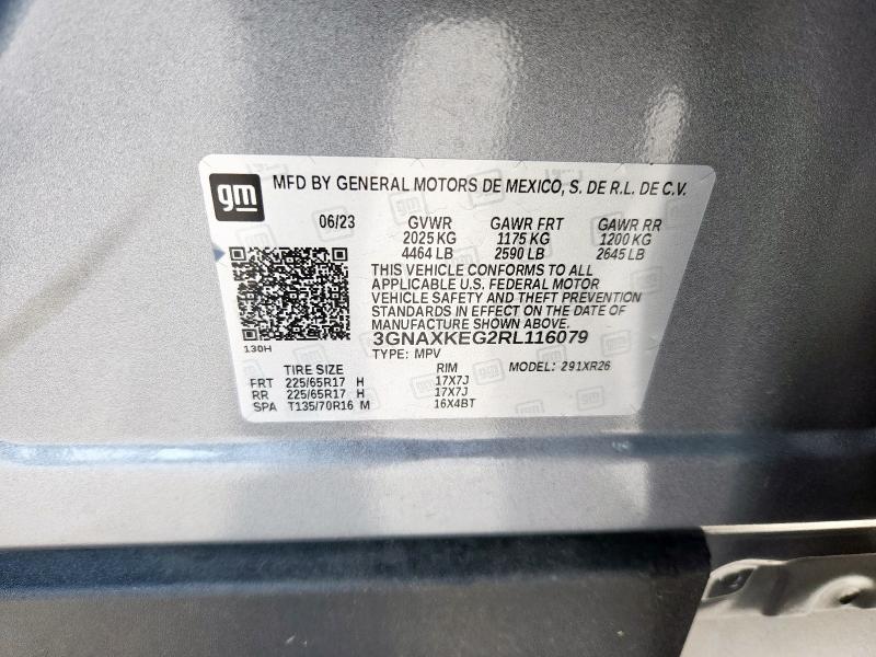 2024 CHEVROLET EQUINOX LT - 3GNAXKEG2RL116079