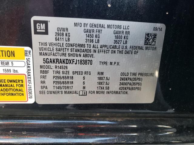 2015 BUICK ENCLAVE - 5GAKRAKDXFJ183870