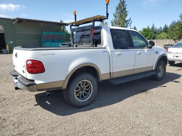 FORD F150 SUPER 2001 white crew pic gas 1FTRW08L71KE51484 photo #4