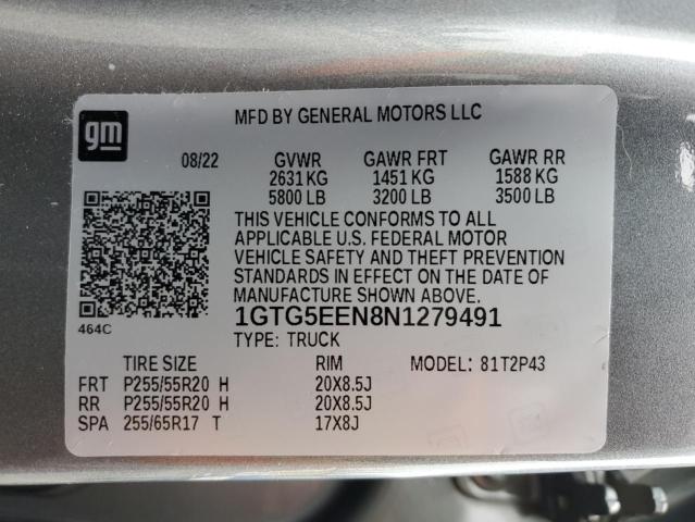 2022 GMC CANYON DEN 1GTG5EEN8N1279491