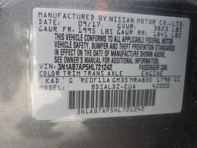 2017 NISSAN SENTRA S 3N1AB7AP5HL721242