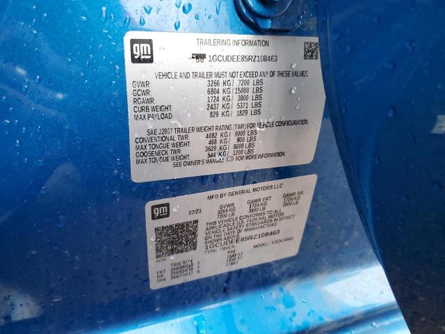 2024 CHEVROLET SILVERADO K1500 RST 1GCUDEE85RZ108463