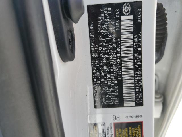 2015 TOYOTA CAMRY LE - 4T1BF1FK6FU086756