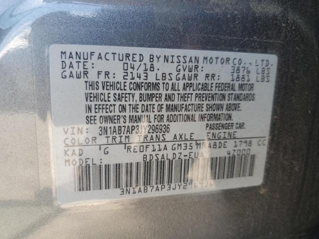 2018 NISSAN SENTRA S - 3N1AB7AP3JY296936