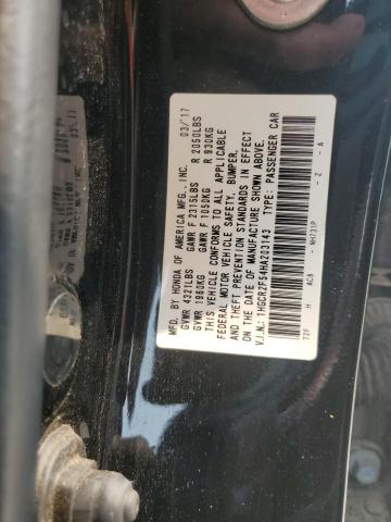 2017 HONDA ACCORD SPO - 1HGCR2F54HA203143