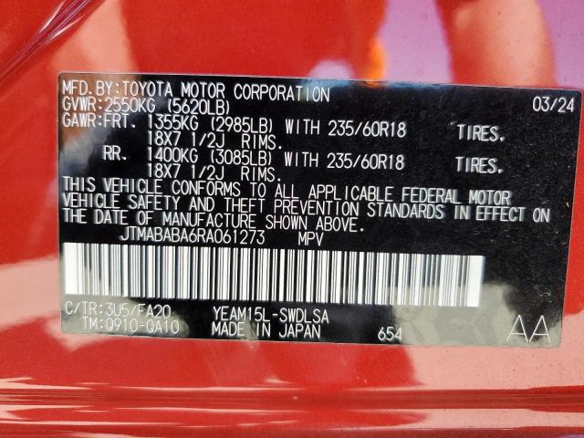 2024 SUBARU SOLTERRA P JTMABABA6RA061273