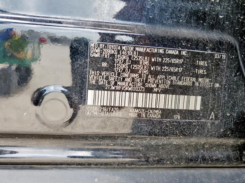 2019 TOYOTA RAV4 XLE - 2T3W1RFV5KW020323