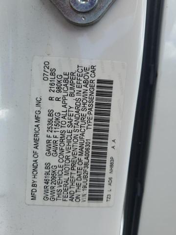 2020 ACURA TLX 19UUB2F38LA006301