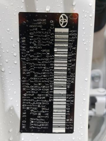 2025 TOYOTA COROLLA LE 5YFB4MDE5SP248215