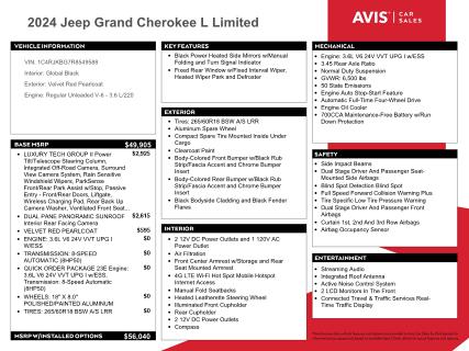 2024 JEEP GRAND CHER 1C4RJKBG7R8549588