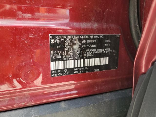 2021 TOYOTA RAV4 XLE P - 4T3B6RFVXMU021230
