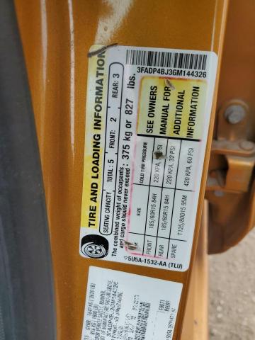 2016 FORD FIESTA SE 3FADP4BJ3GM144326