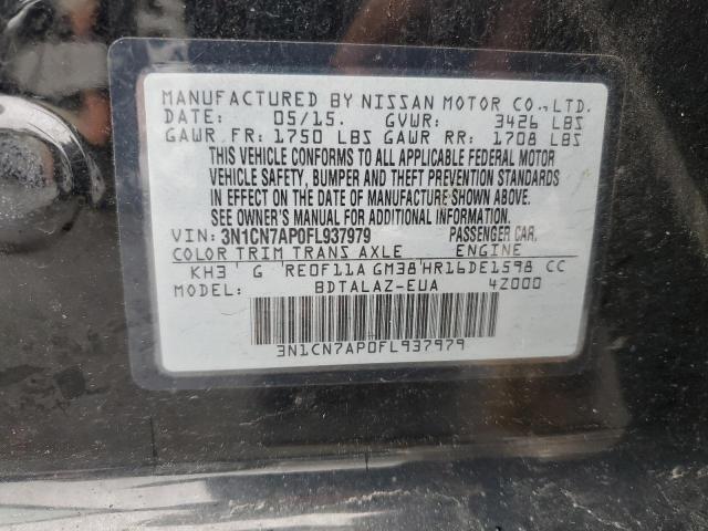 2015 NISSAN VERSA - 3N1CN7AP0FL937979
