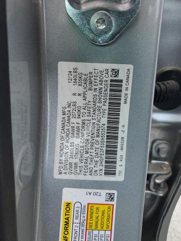 2025 HONDA CIVIC SPORT 2HGFE2F53SH553574