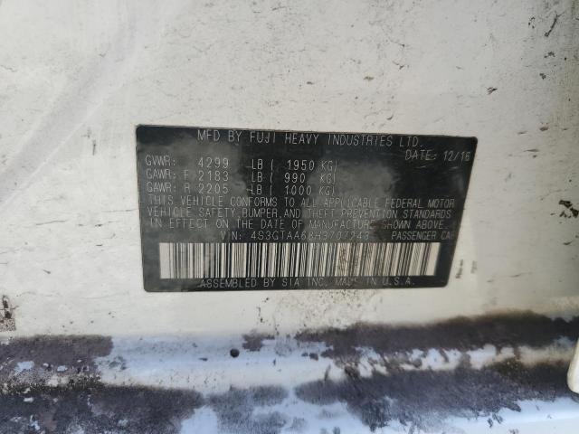 2017 SUBARU IMPREZA 4S3GTAA68H3707243