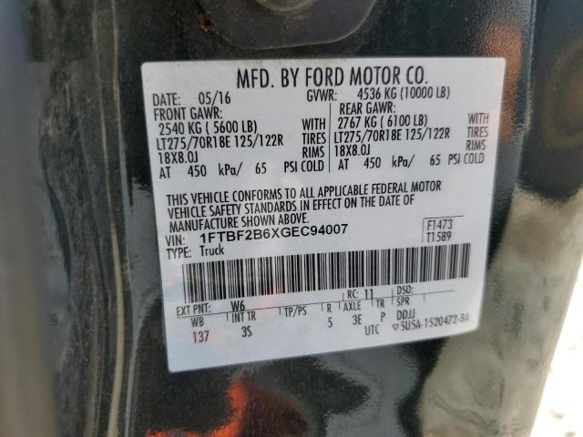 2016 FORD F250 SUPER - 1FTBF2B6XGEC94007