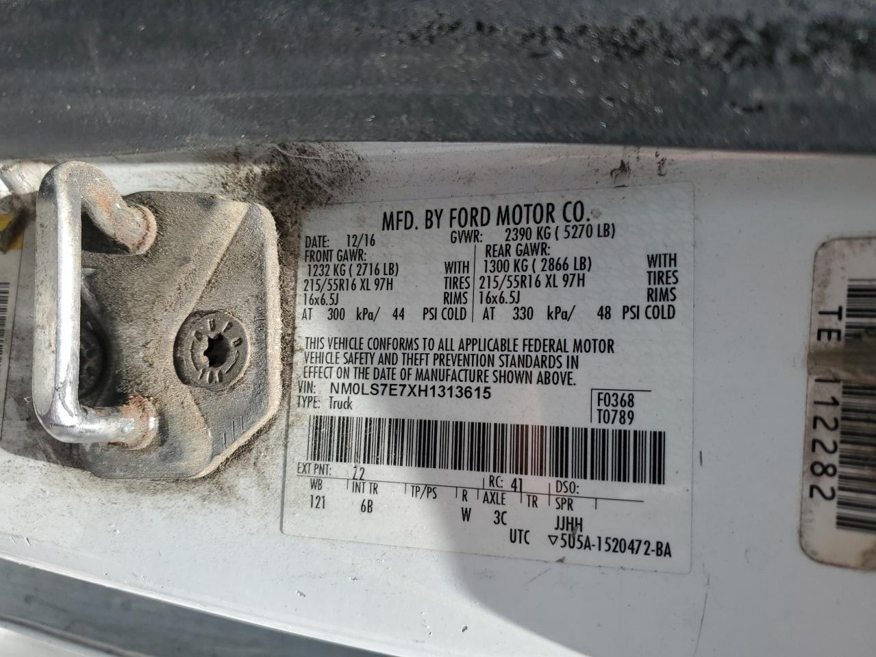 FORD TRANSIT CONNECT XL