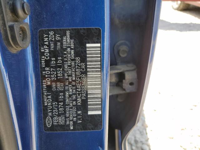2015 HYUNDAI ACCENT GLS KMHCT4AE5FU887288