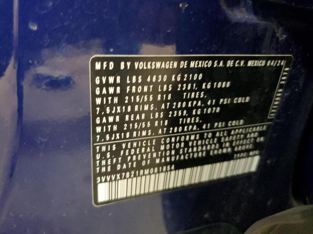 2024 VOLKSWAGEN TAOS SE 3VVVX7B21RM081854