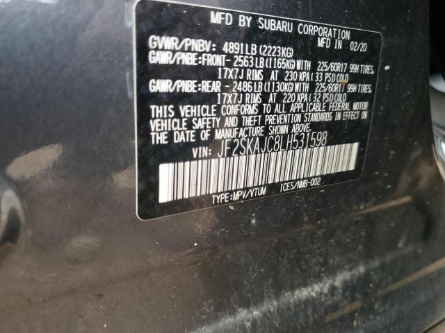 2020 SUBARU FORESTER P JF2SKAJC8LH531598