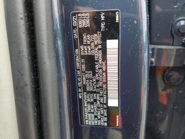 2021 VOLVO XC90 T6 IN YV4A22PL8M1754979