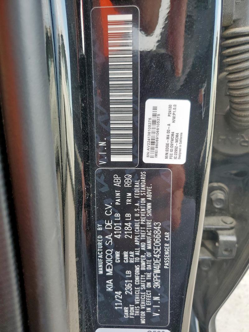 2025 KIA K4 GT LINE 3KPFW4DE4SE066843