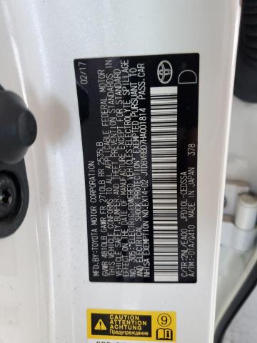 2017 TOYOTA MIRAI JTDBVRBD7HA001814