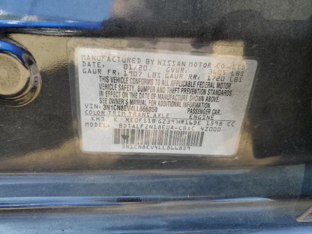 2020 NISSAN VERSA SV 3N1CN8EV4LL866859