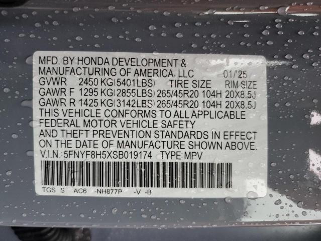 2025 HONDA PASSPORT E 5FNYF8H5XSB019174