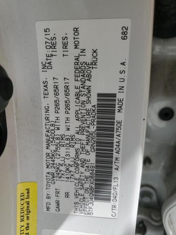 2015 TOYOTA TACOMA DOU 5TFJU4GN8FX088491