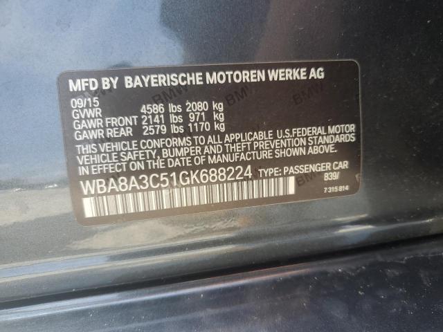 2016 BMW 320 XI WBA8A3C51GK688224