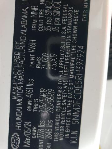2024 HYUNDAI TUCSON SEL - 5NMJFCDE5RH397924