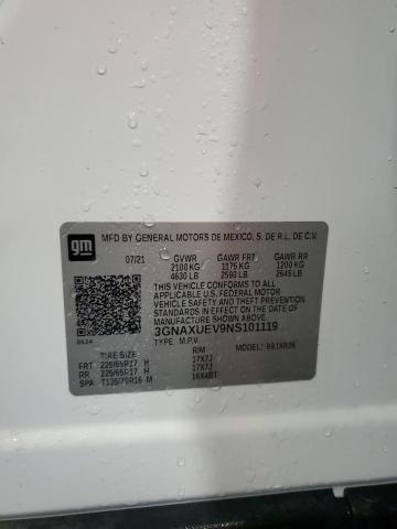 2022 CHEVROLET EQUINOX LT - 3GNAXUEV9NS101119