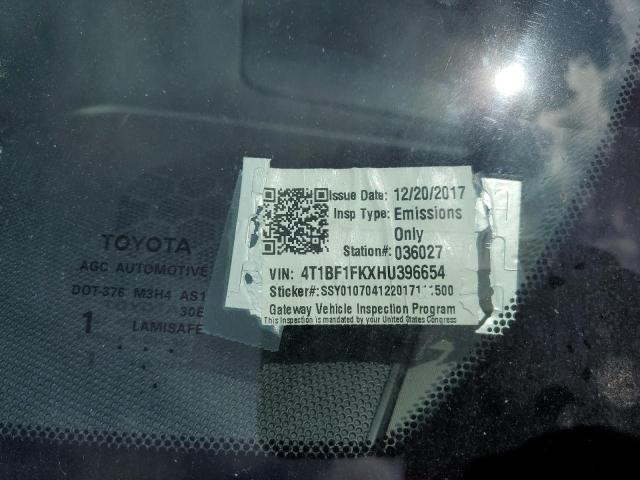 2017 TOYOTA CAMRY LE - 4T1BF1FKXHU396654
