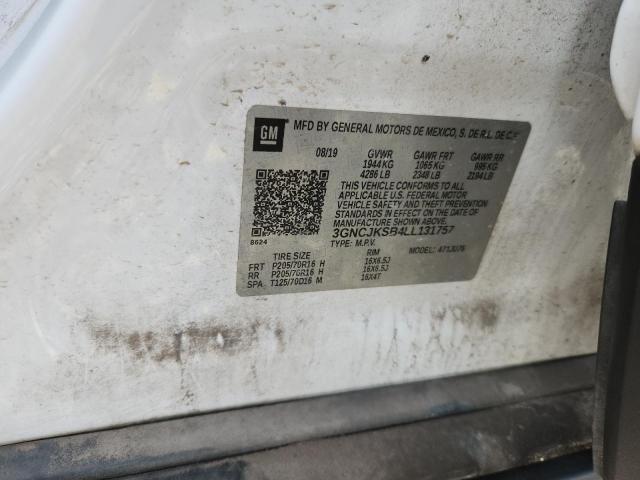 2020 CHEVROLET TRAX LS 3GNCJKSB4LL131757
