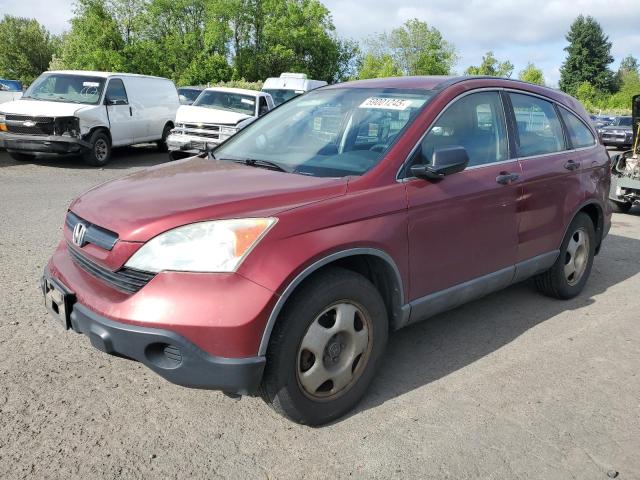 HONDA CR-V LX 2008 maroon  gas 5J6RE48358L036589 photo #1