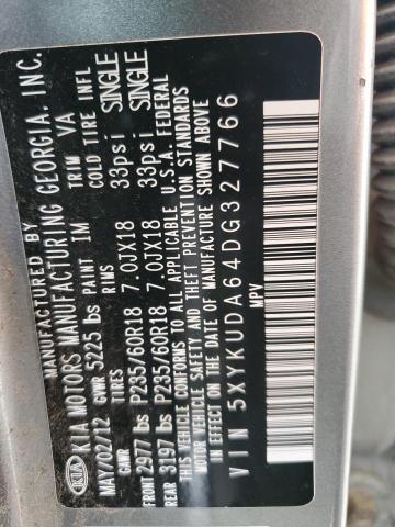 2013 KIA SORENTO EX - 5XYKUDA64DG327766