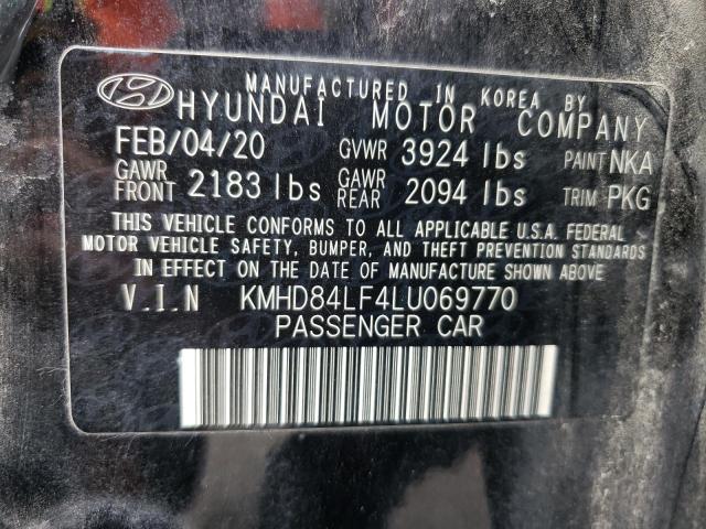 2020 HYUNDAI ELANTRA SE - KMHD84LF4LU069770