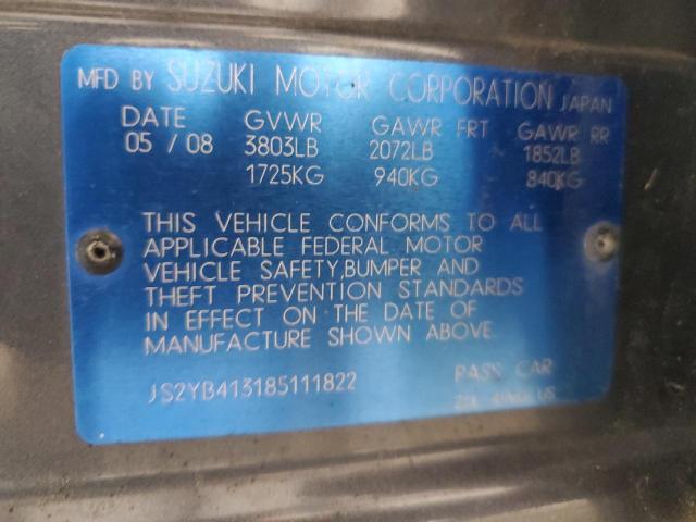 2008 SUZUKI SX4 BASE #3309603594