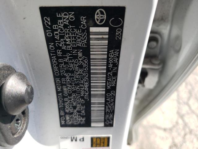 2022 TOYOTA COROLLA XS JTNC4MBE5N3163567