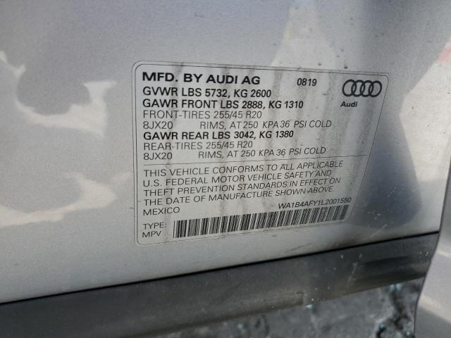 2020 AUDI SQ5 PREMIU WA1B4AFY1L2001550